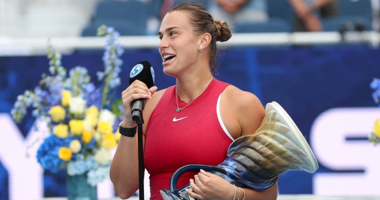 Sabalenka attributes her Cincinnati title to her calm and focused mindset on the court